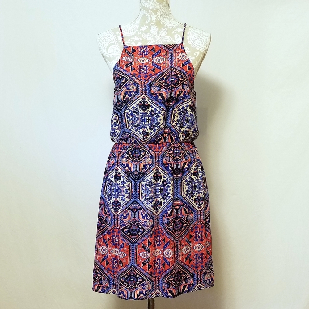 Everly Sleeveless Square Neckline Dress Sz S